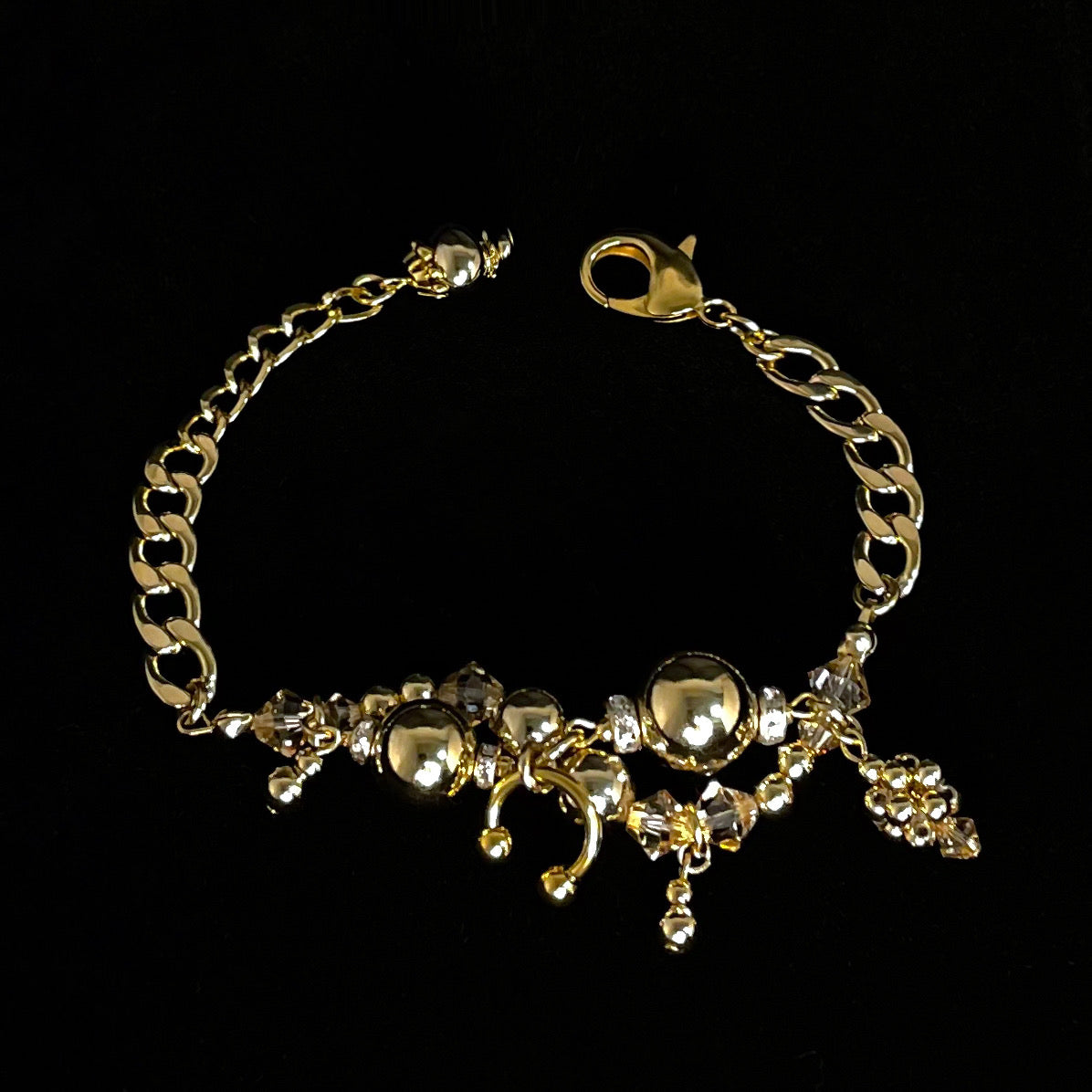 wave bracelet ( gold )