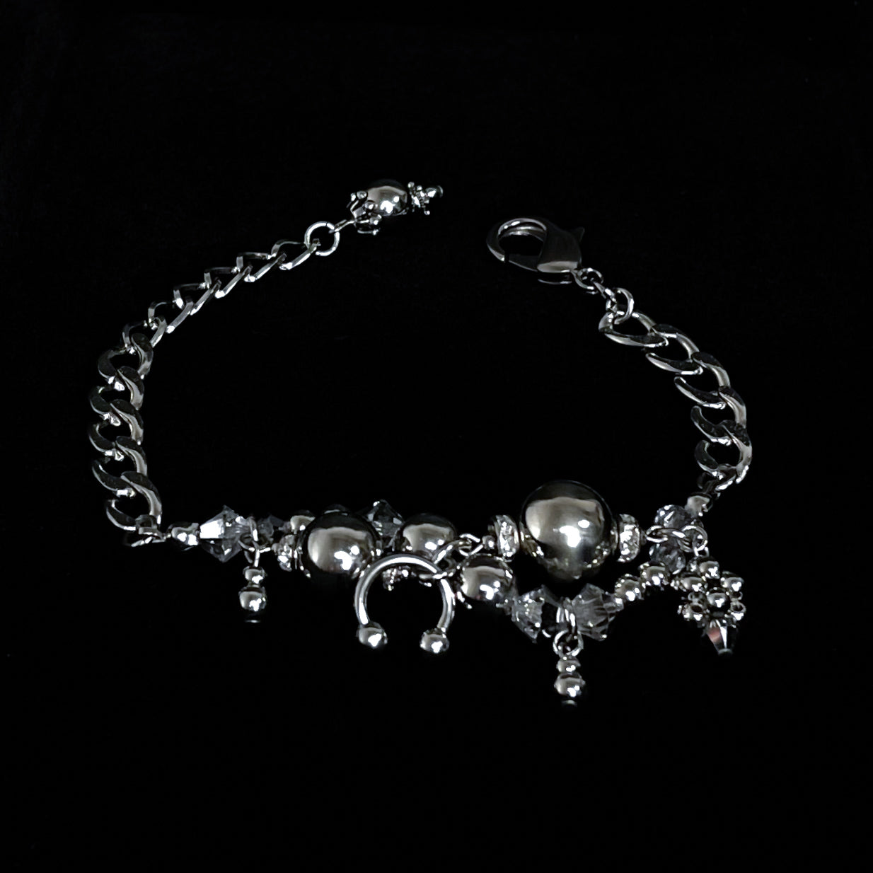 wave bracelet ( silver )