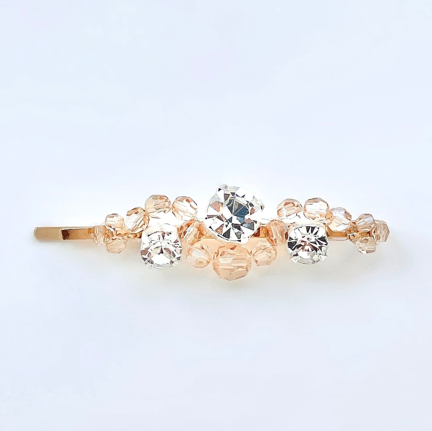 wave crystal hairpin (gold)