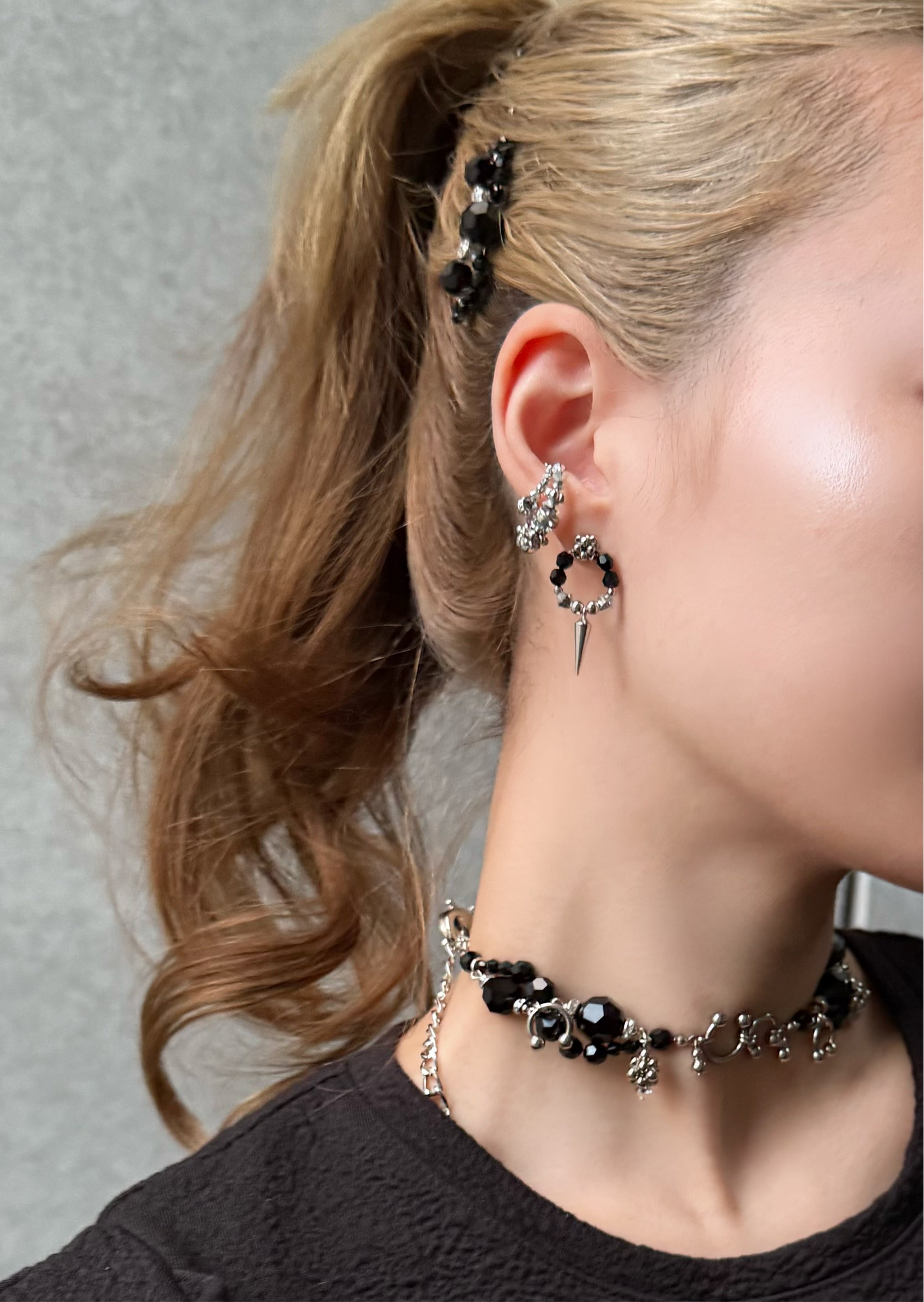 wave choker ( black )