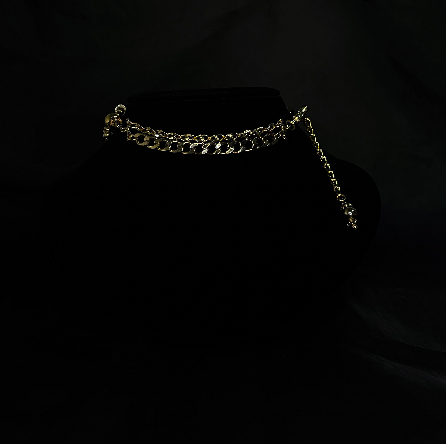 wave choker / necklace ( gold )