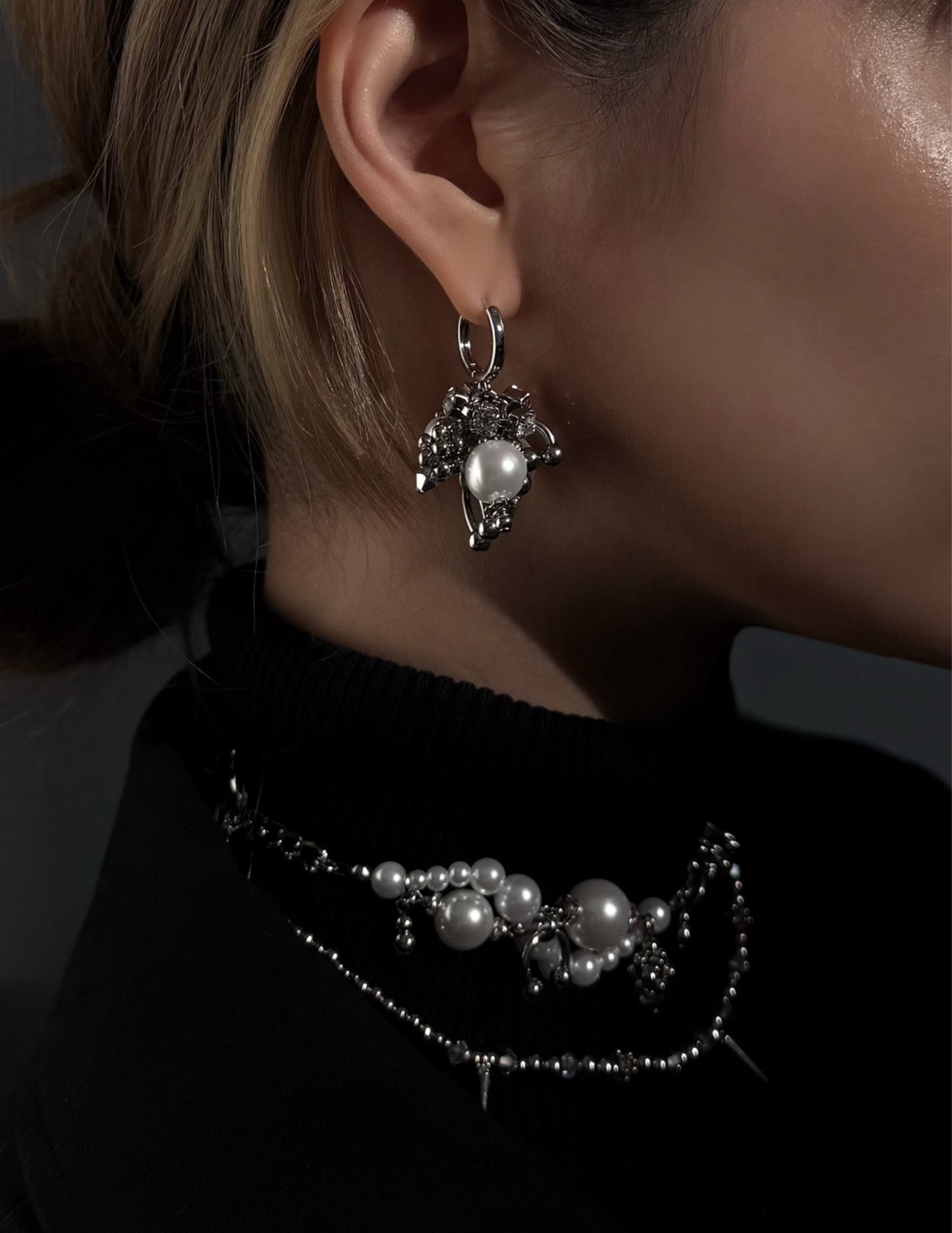 lulu cluster pierce (silver × white)