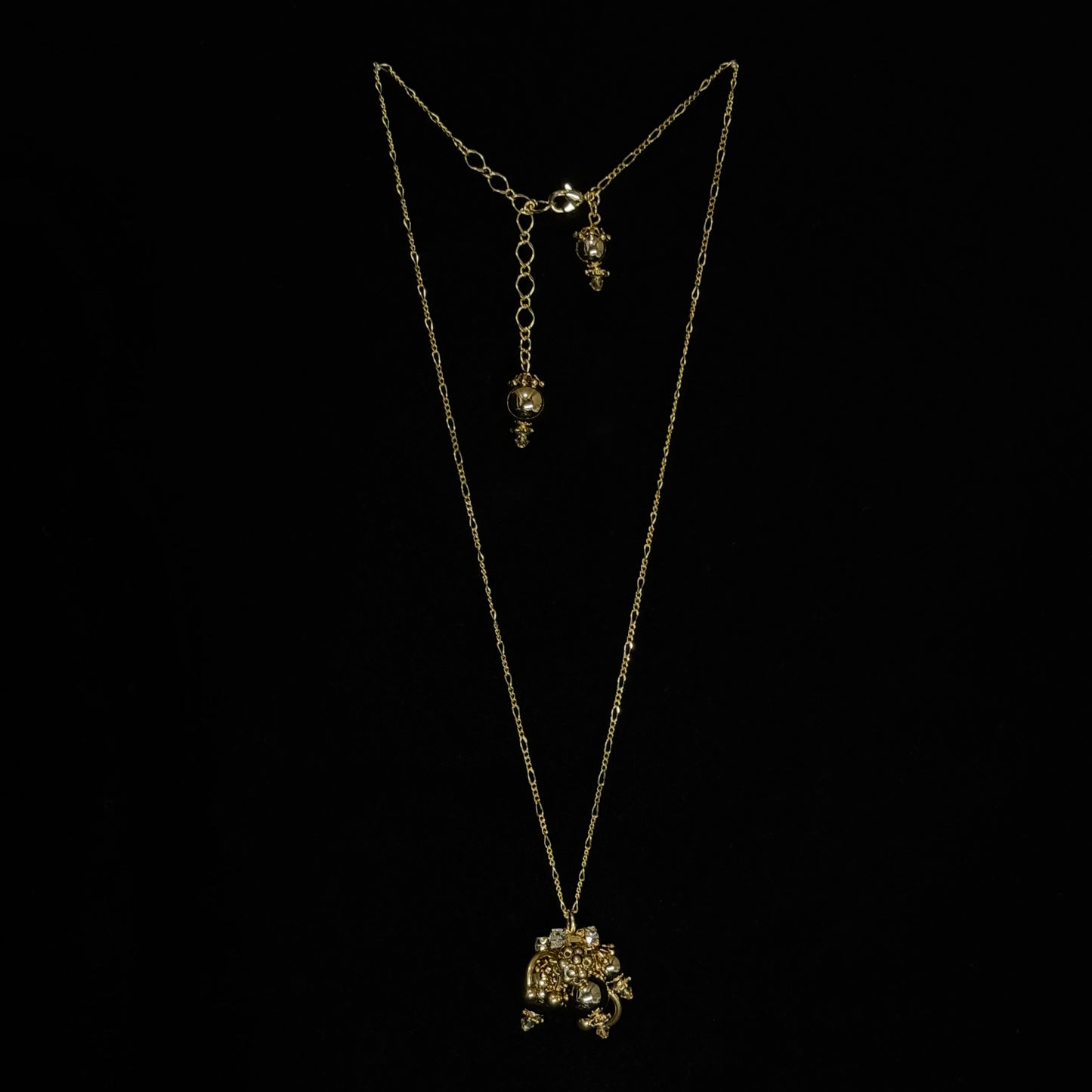 lulu cluster necklace (gold )