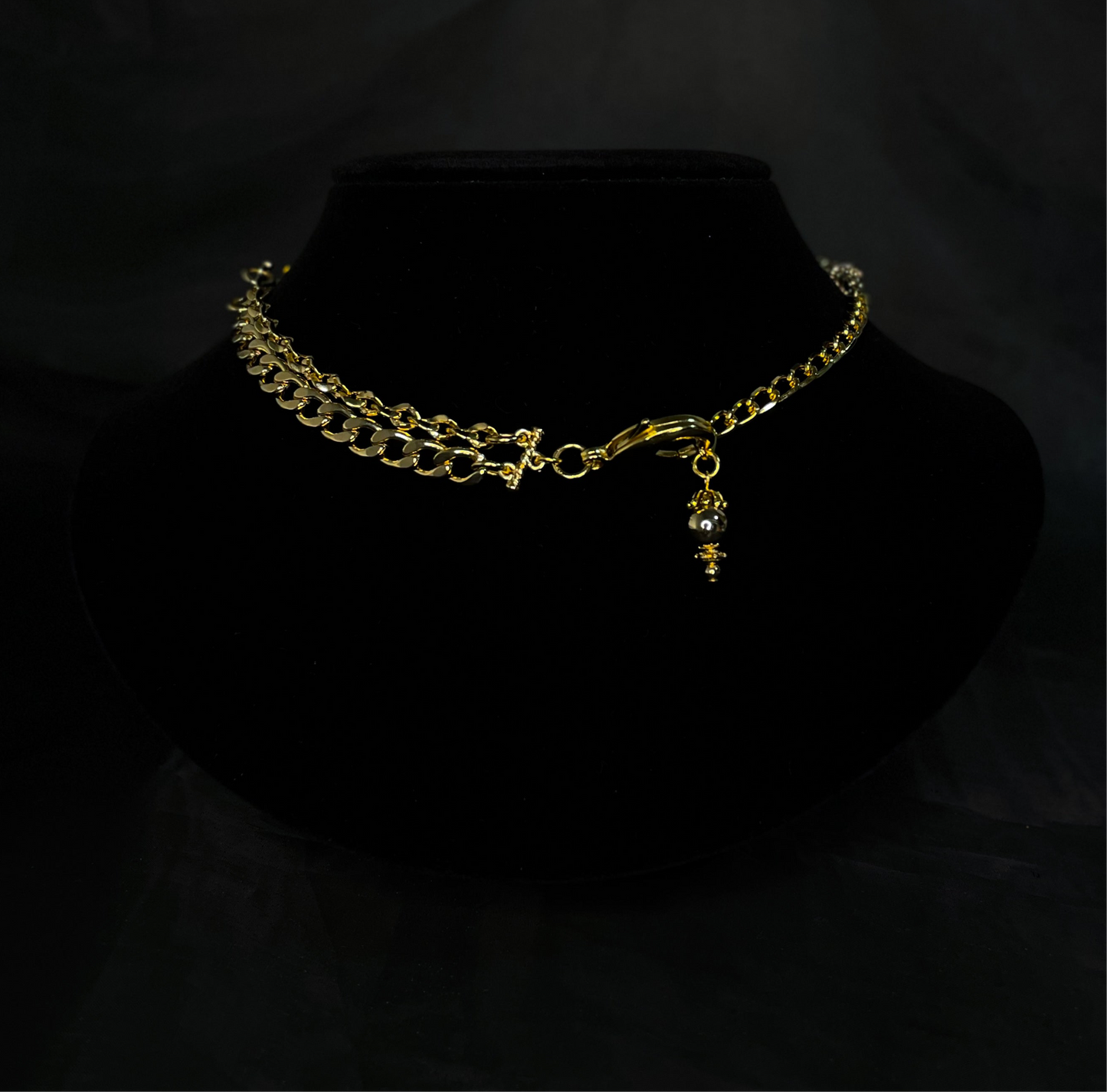 wave choker / necklace ( gold )