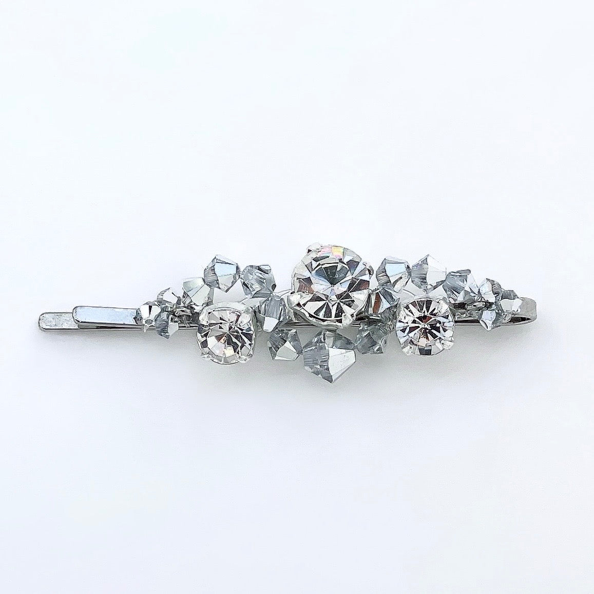 wave crystal hairpin (silver)