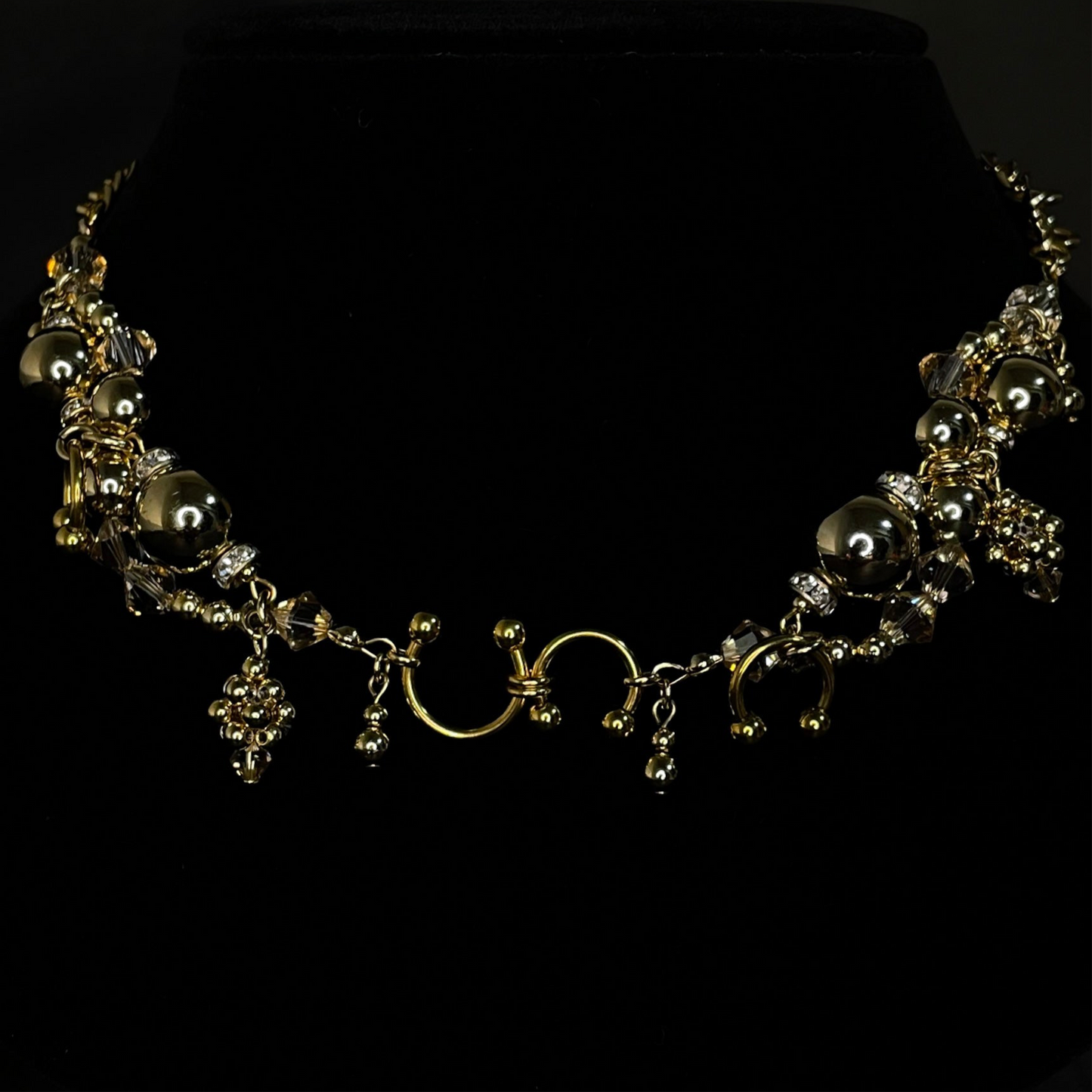 wave choker / necklace ( gold )