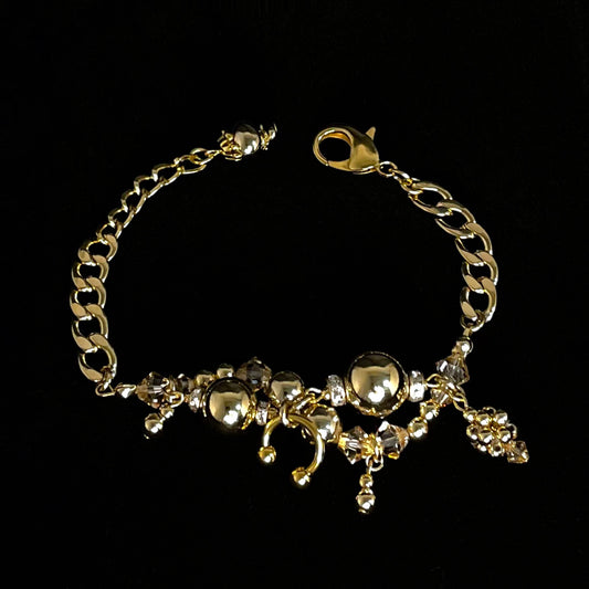 wave bracelet ( gold )