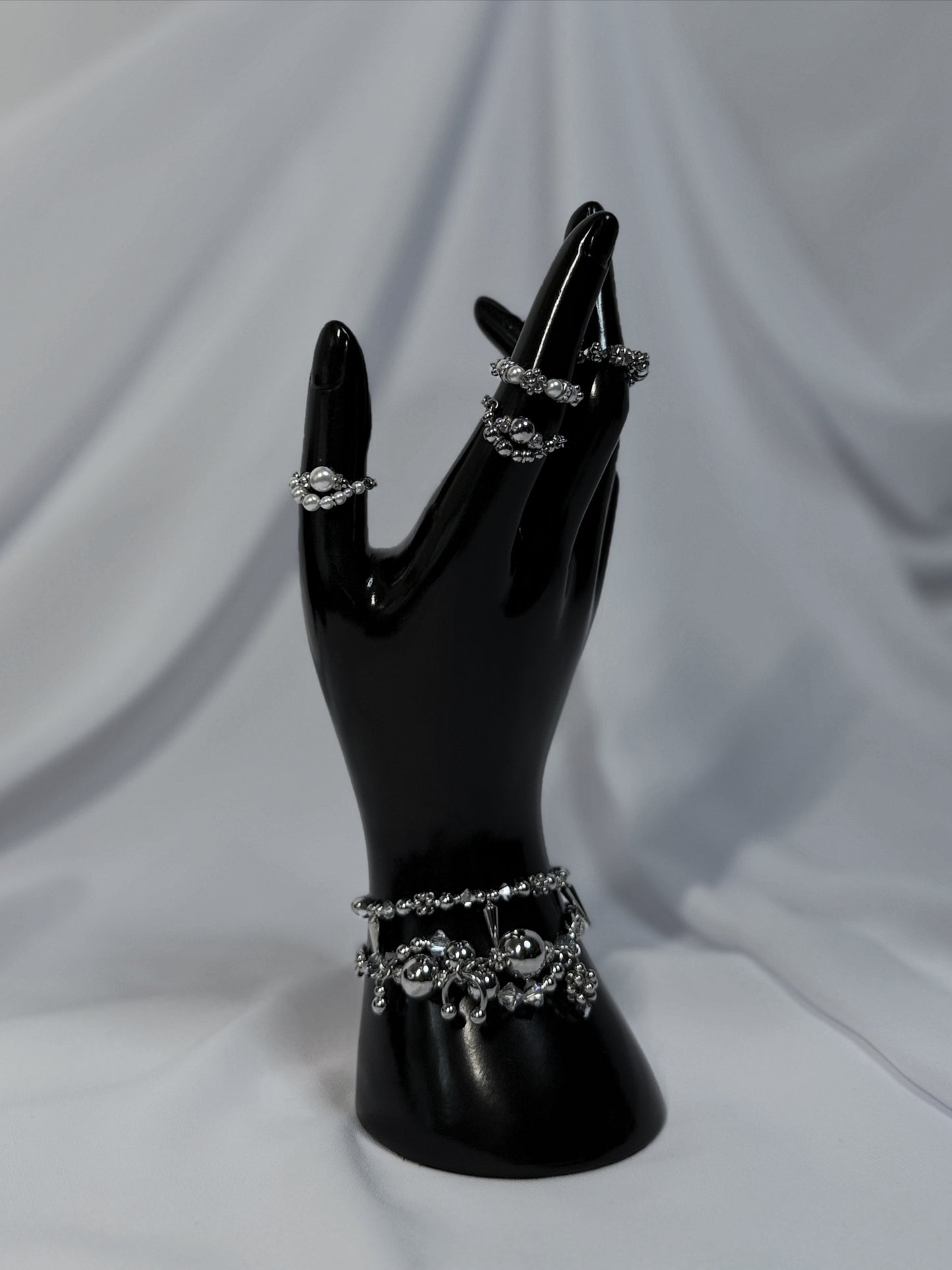 lulu wave bracelet ( silver )
