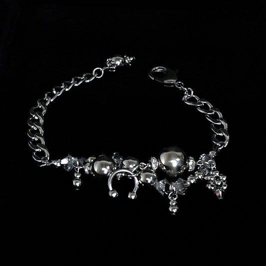 wave bracelet ( silver )