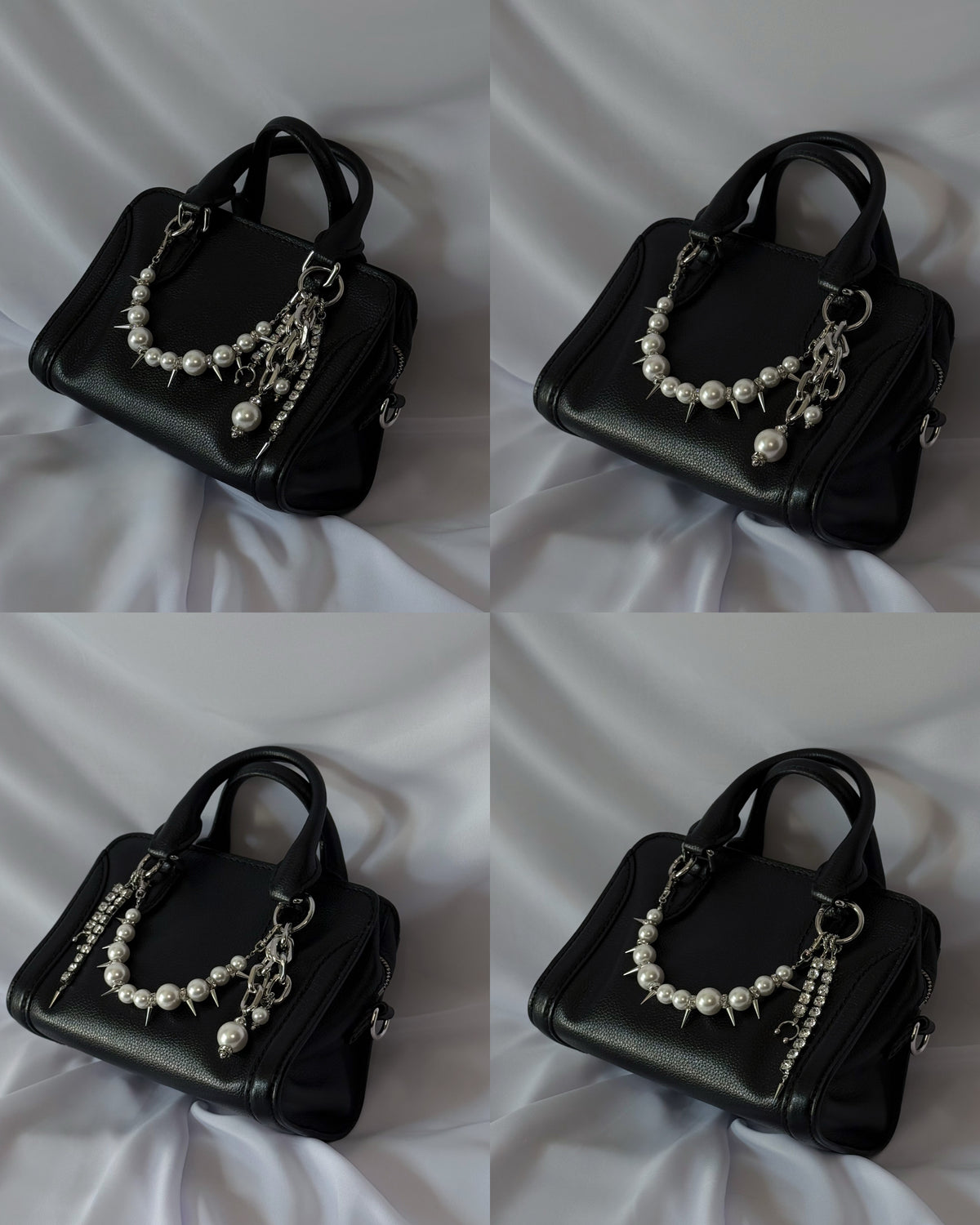 spike multi-way bag  charm (gold)