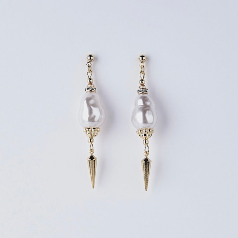 baroque pearl pierce Ⅲ  (gold)