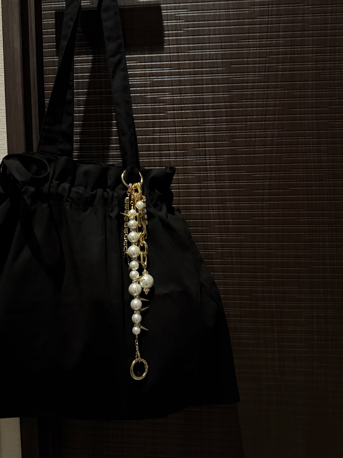 spike multi-way bag  charm (gold)