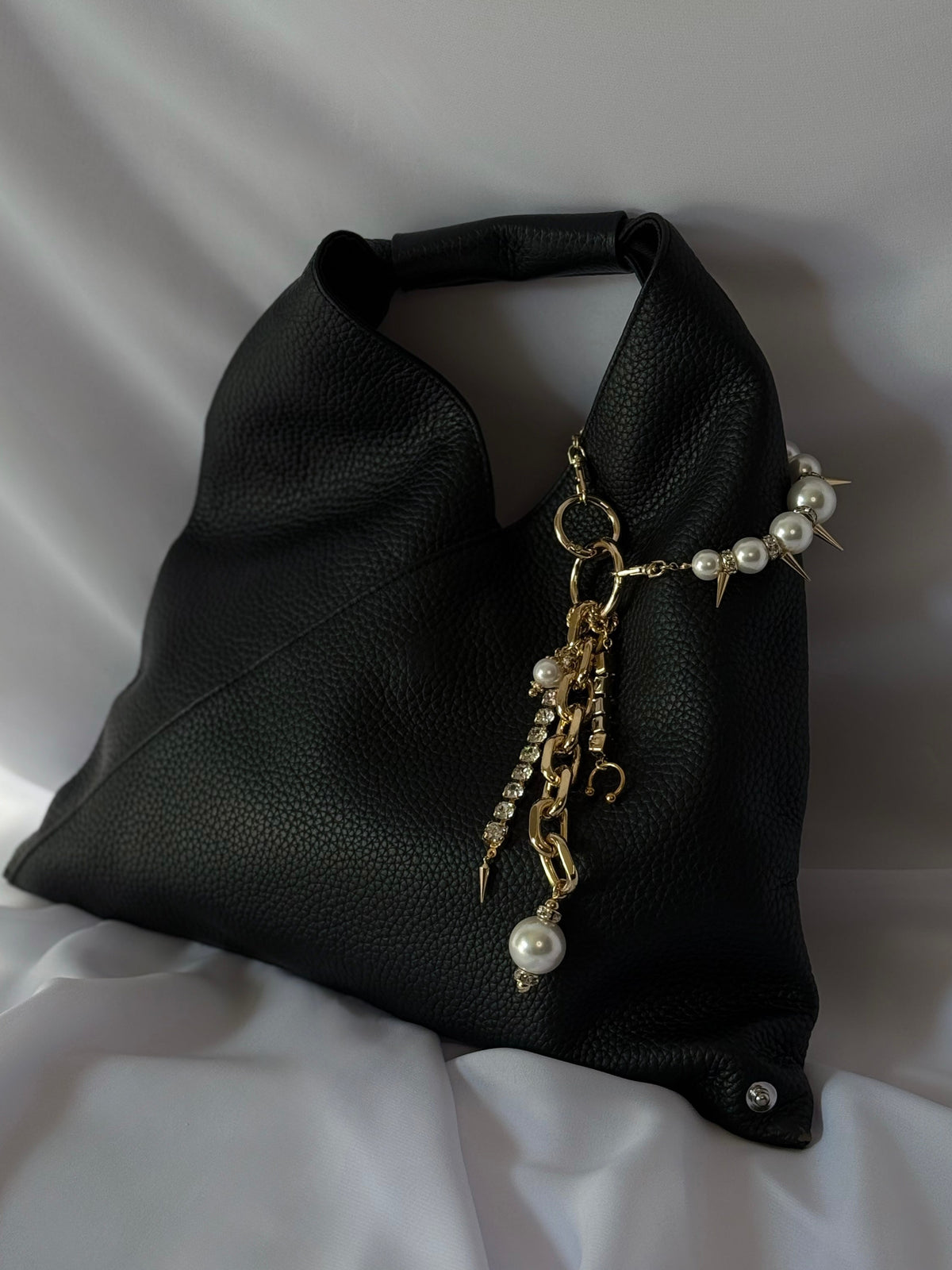 spike multi-way bag  charm (gold)