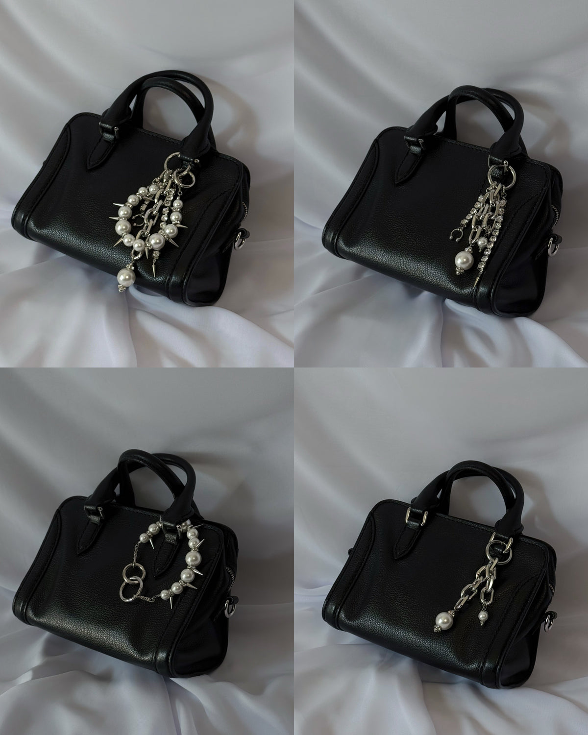 spike multi-way bag  charm (gold)