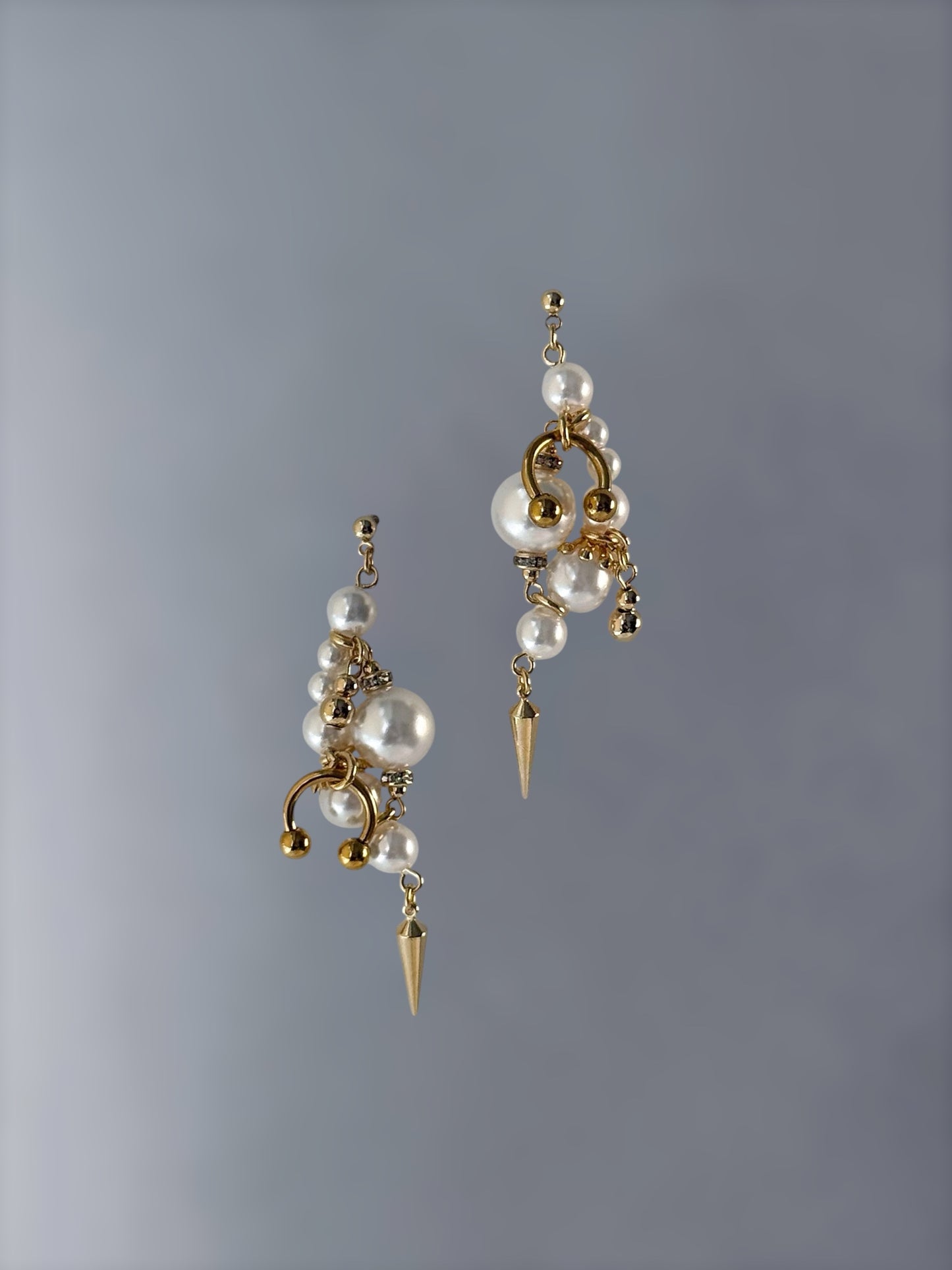 lulu wave pierce (pearl×gold)