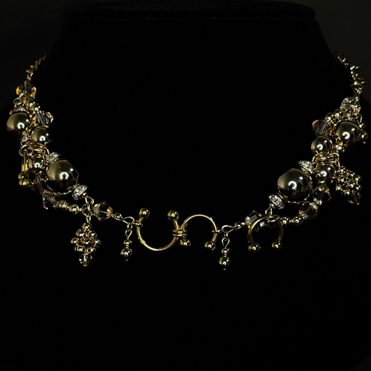wave choker / necklace ( gold )