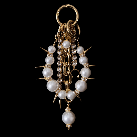 spike multi-way bag  charm (gold)
