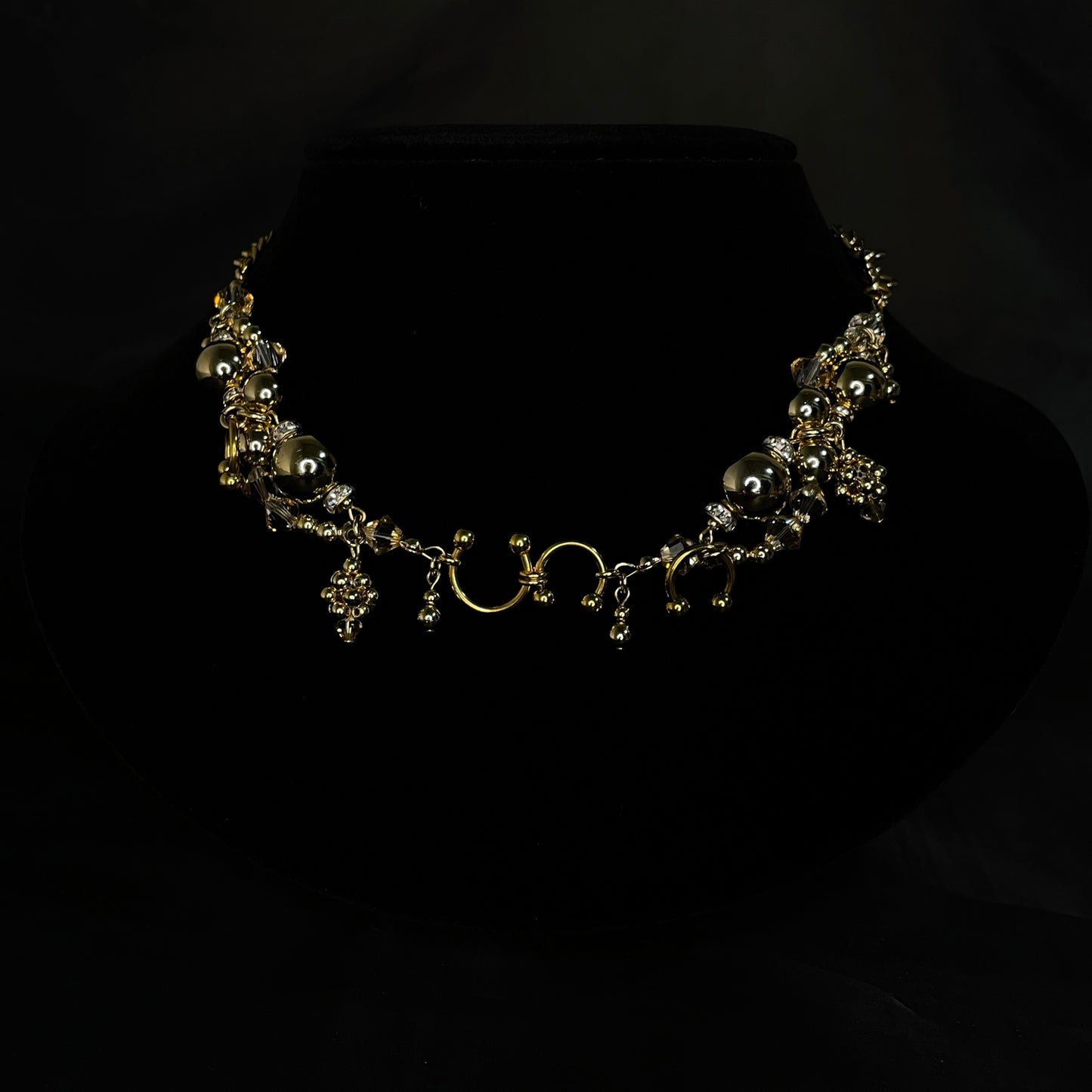 wave choker / necklace ( gold )